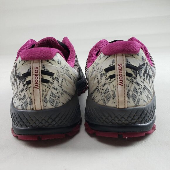 Saucony Peregrine 8 Running Shoe Womens 10.5 Black Vibram Trail Ice Snow Sneaker - Picture 10 of 13